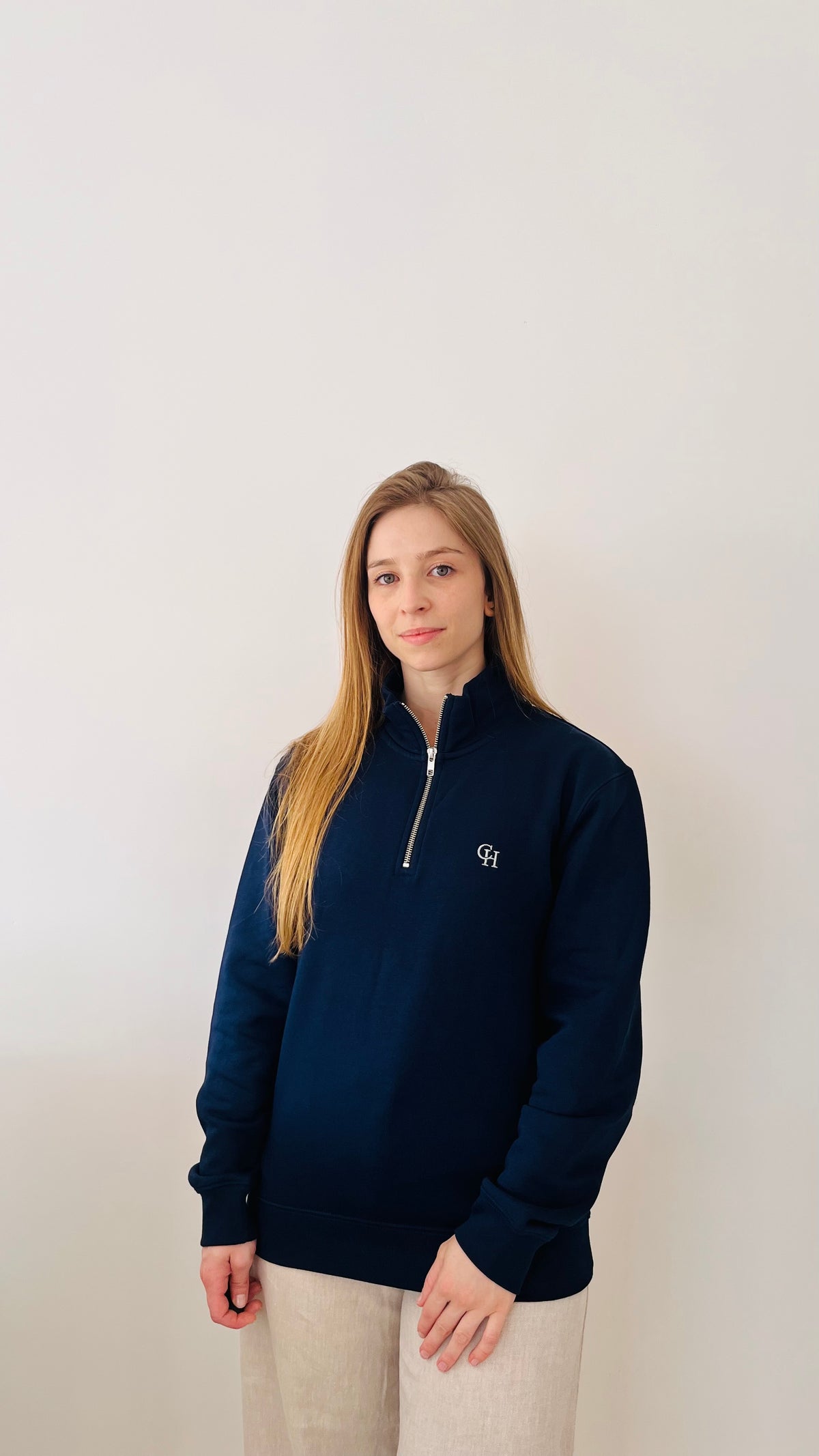 Signature 1/4 Zip - Deep Navy