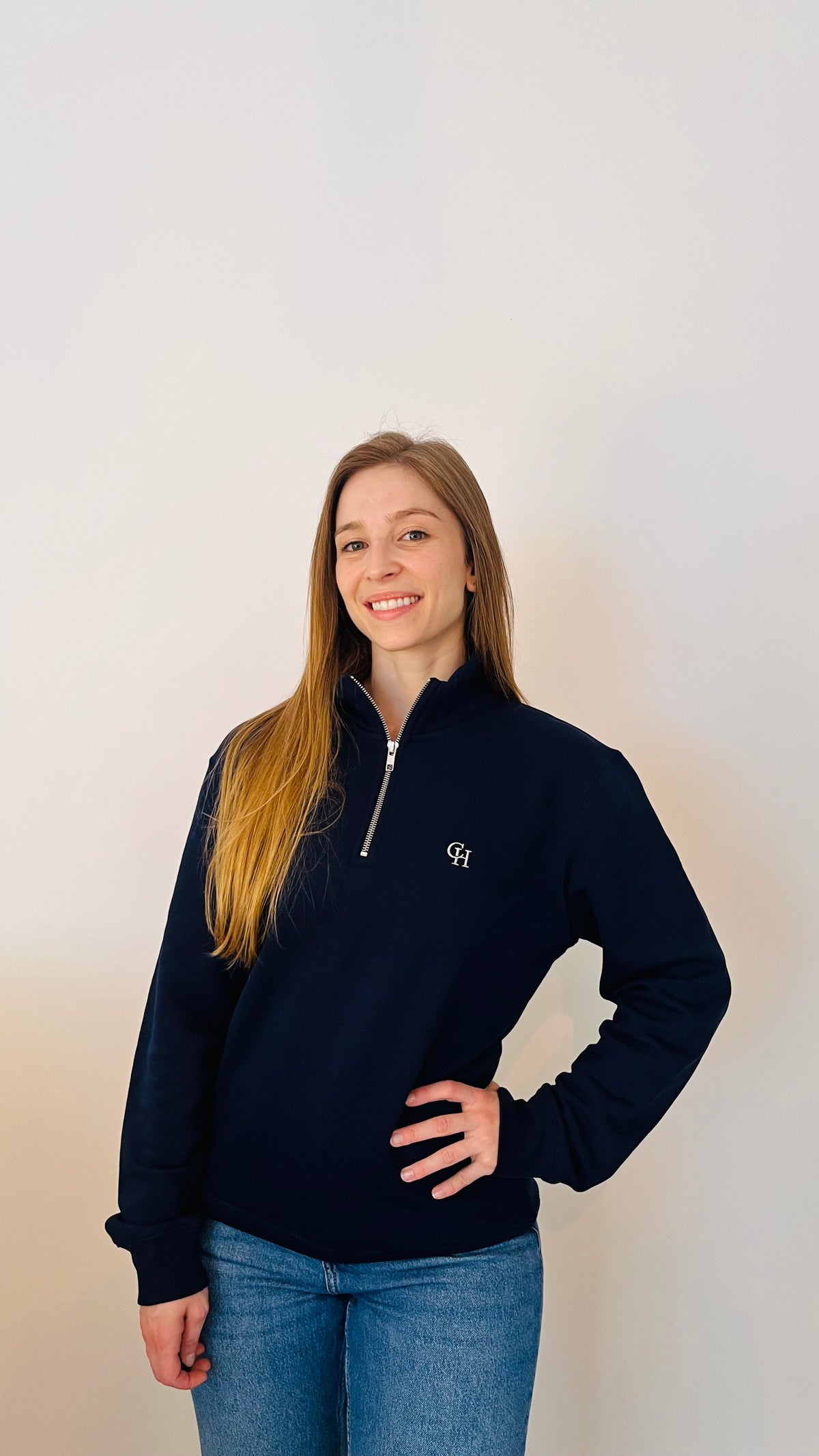 Signature 1/4 Zip - Deep Navy