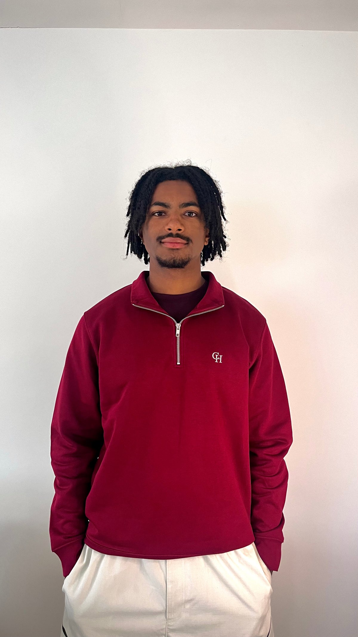 Signature 1/4 Zip - Deep Burgundy