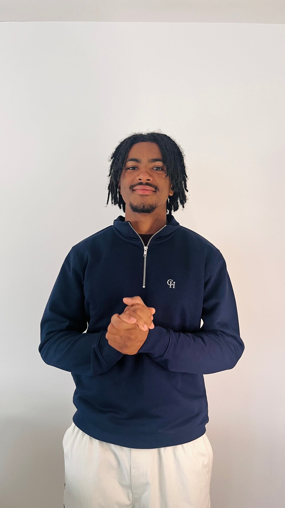 Signature 1/4 Zip - Deep Navy